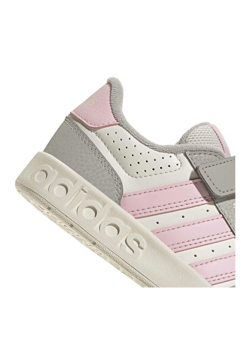 Adidas Breakbase Shoes White Grey Pink Kids ADIDAS CORE | Sneakers | KJ9593-